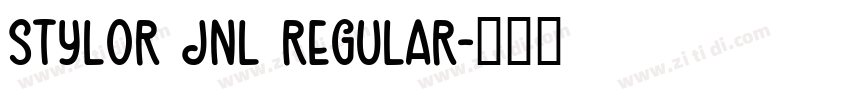 Stylor JNL Regular字体转换